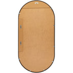 Miroir d'appoint ovale moderne en aluminium Livabliss Aranya en forme de pilule