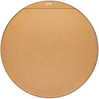 Miroir d'appoint rond moderne en aluminium Livabliss Aranya