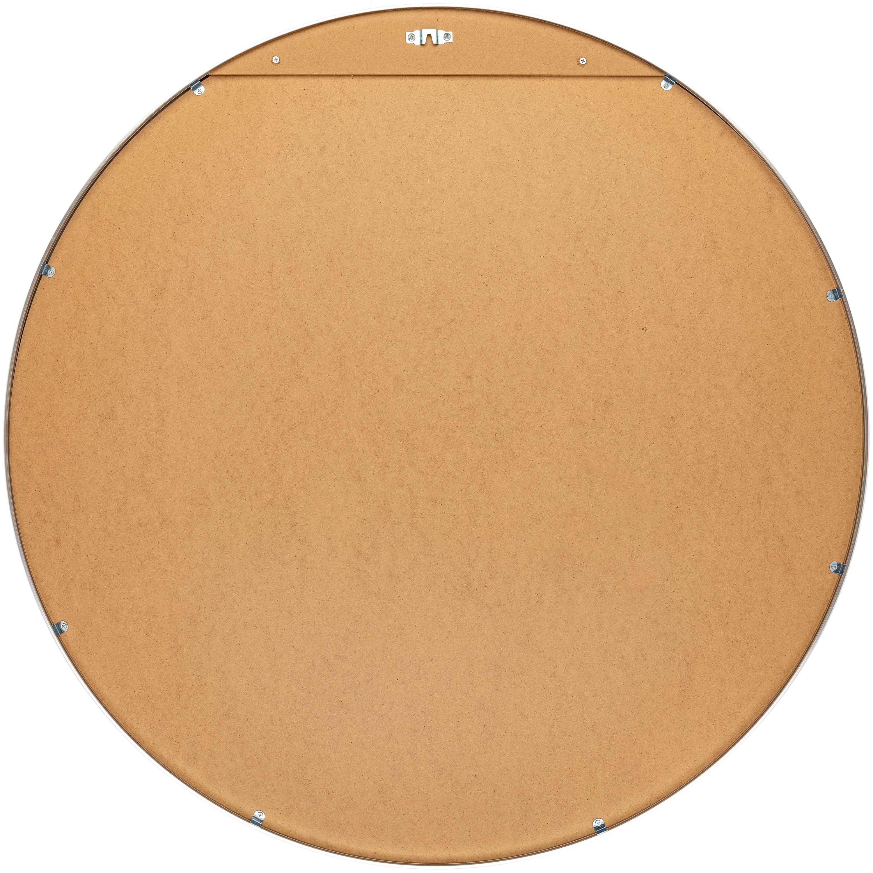 Miroir d'appoint rond moderne en aluminium Livabliss Aranya
