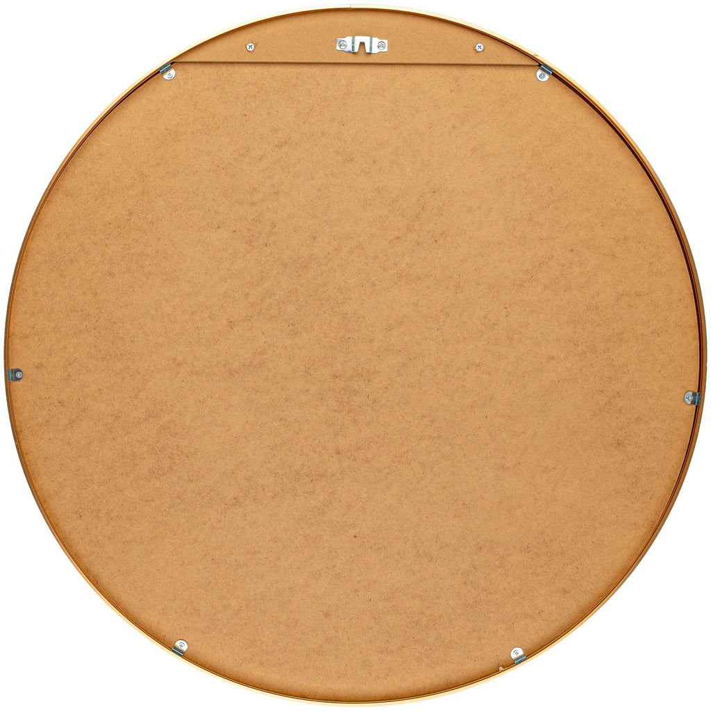 Miroir d'appoint rond moderne en aluminium Livabliss Aranya