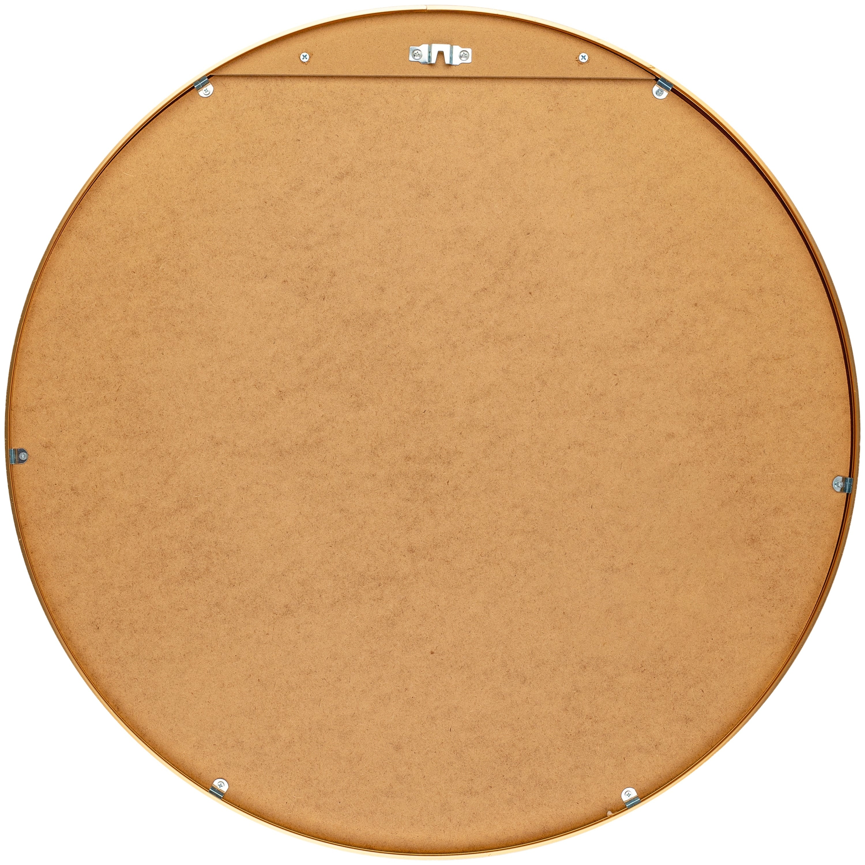 Miroir d'appoint rond moderne en aluminium Livabliss Aranya