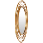 Miroir rond doré Livabliss Kindra Modern Circles