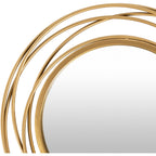 Miroir rond doré Livabliss Kindra Modern Circles