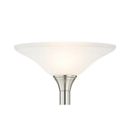 Lampadaire torche à LED Artiva USA 71 avec abat-jour en verre martelé - 71