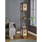 Lampadaire Copper Grove Arans Infinity Heart Shelf 64 pouces expresso