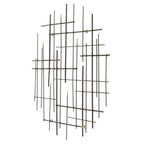 Décoration murale moderne en métal Carson Carrington Idakra - 28 H x 28 L x 1,5 P