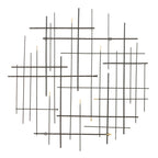 Décoration murale moderne en métal Carson Carrington Idakra - 28 H x 28 L x 1,5 P