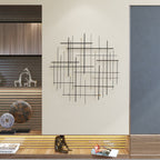 Décoration murale moderne en métal Carson Carrington Idakra - 28 H x 28 L x 1,5 P