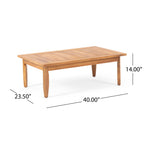 Ensemble de salon de jardin 4 places Aston, style Mid-Century moderne, en acacia, avec coussins, par Christopher Knight Home