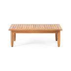 Ensemble de salon de jardin 4 places Aston, style Mid-Century moderne, en acacia, avec coussins, par Christopher Knight Home