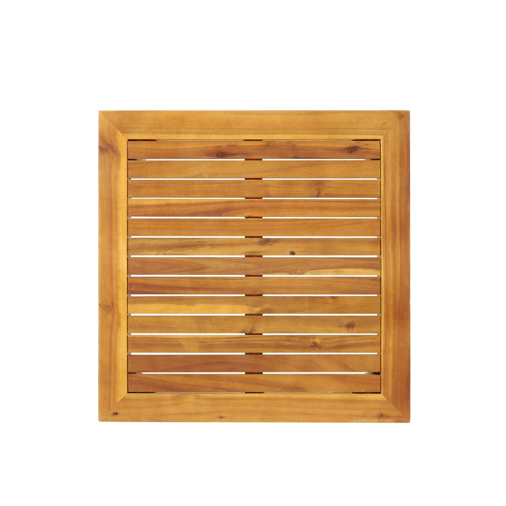 Ensemble de salon d'extérieur sectionnel en bois d'acacia Aston, style milieu de siècle, par Christopher Knight Home