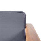 Fauteuils club d'extérieur modernes en acacia avec coussins Aston (lot de 2) par Christopher Knight Home