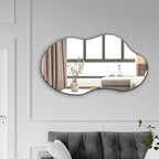 Miroir mural asymétrique ondulé antique