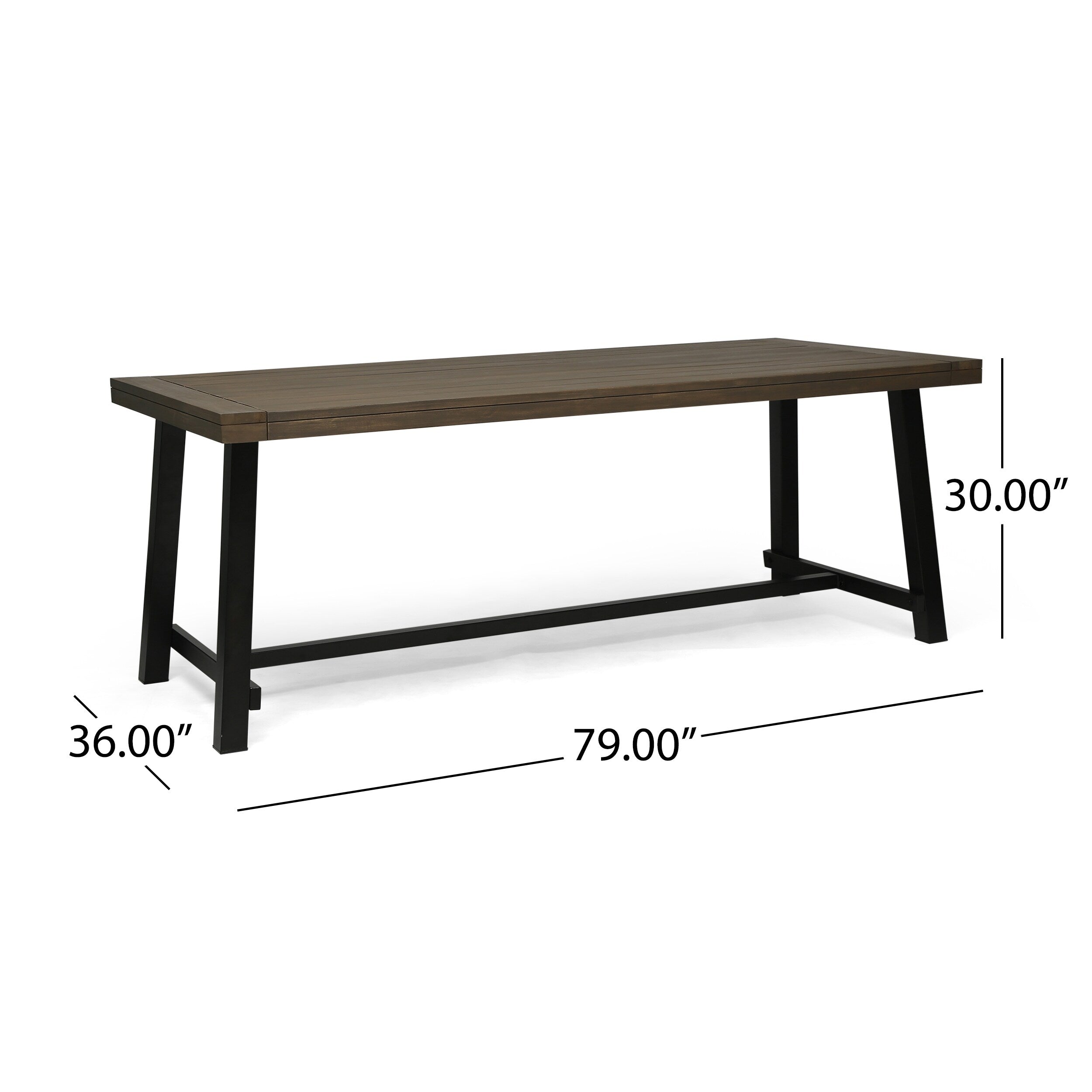 Ensemble de salle à manger d'extérieur Atlantic 8 places en bois d'acacia par Christopher Knight Home