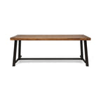 Ensemble de salle à manger d'extérieur Atlantic 8 places en bois d'acacia par Christopher Knight Home