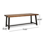 Ensemble de salle à manger d'extérieur Atlantic 8 places en bois d'acacia par Christopher Knight Home