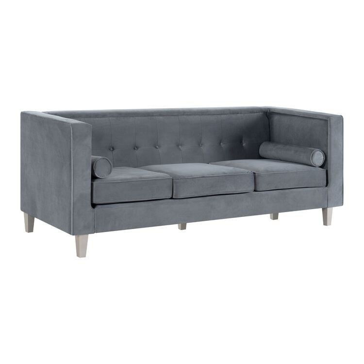Canapé pour salon, canapé du milieu du siècle, coussin capitonné, pieds en bois massif, pour salon, chambre à coucher, confortable
