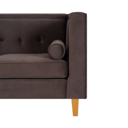 Canapé pour salon, canapé du milieu du siècle, coussin capitonné, pieds en bois massif, pour salon, chambre à coucher, confortable