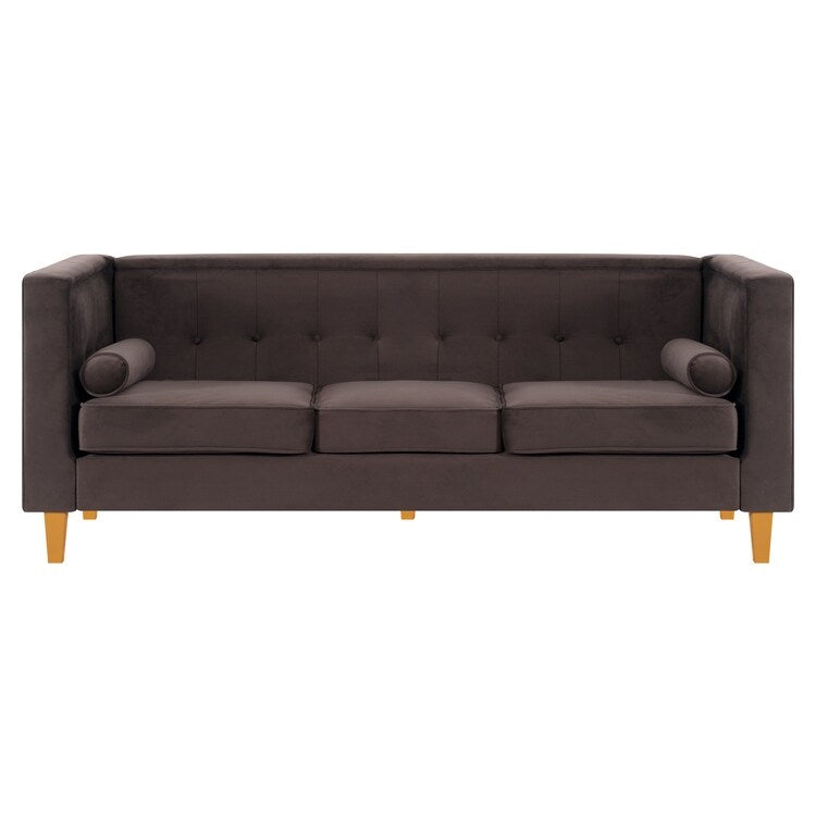 Canapé pour salon, canapé du milieu du siècle, coussin capitonné, pieds en bois massif, pour salon, chambre à coucher, confortable