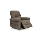 Fauteuil inclinable releveur électrique Auro, massage thermique, polyester marron taupe