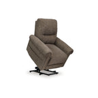 Fauteuil inclinable releveur électrique Auro, massage thermique, polyester marron taupe