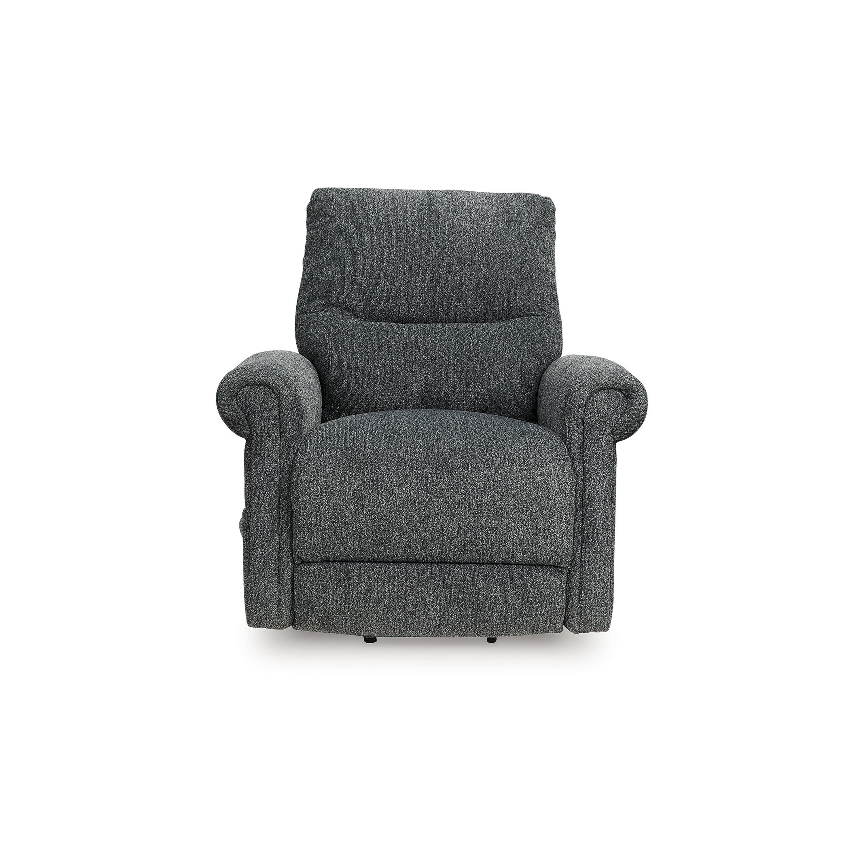 Fauteuil inclinable électrique Auro, chauffant et massant, 99 cm, polyester gris