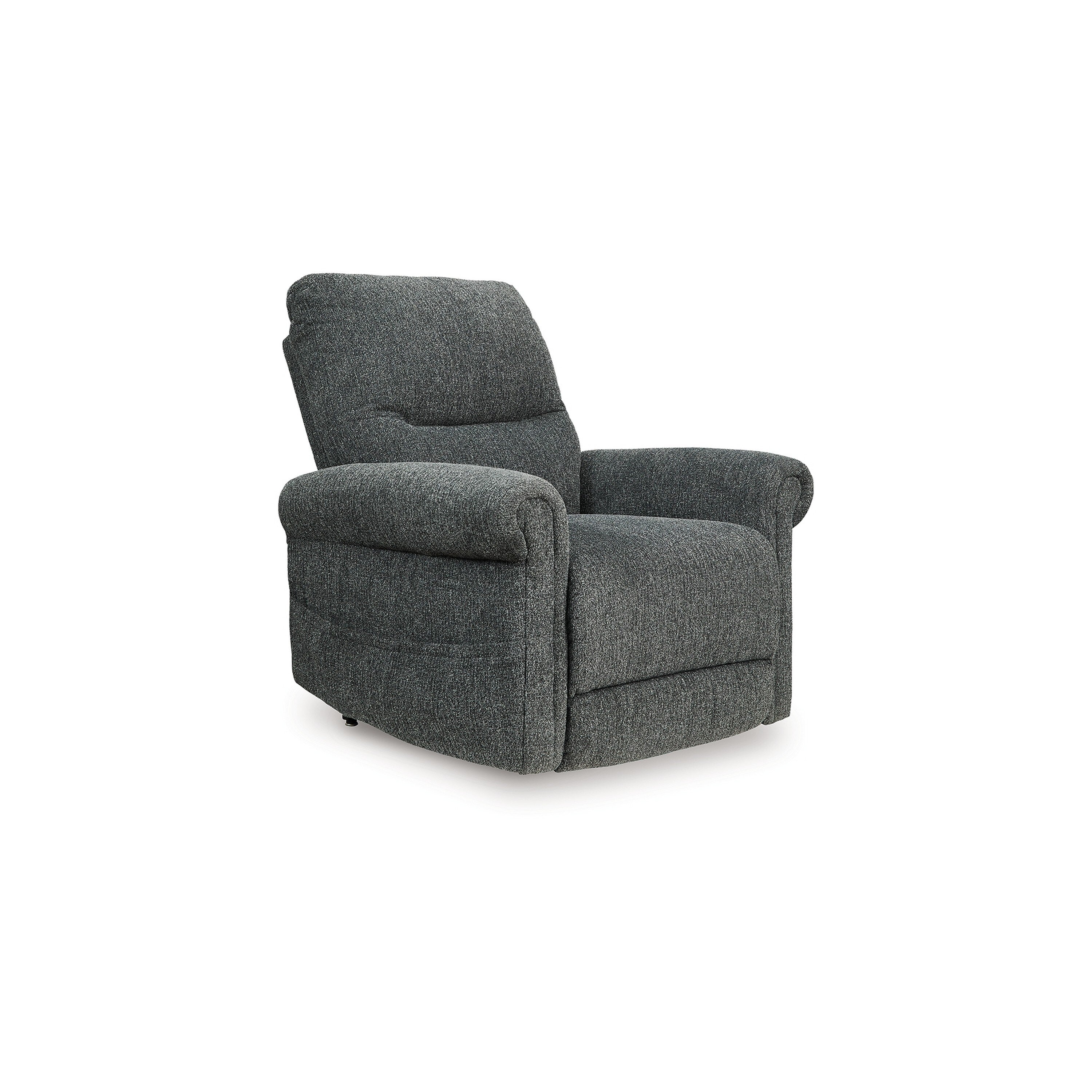 Fauteuil inclinable électrique Auro, chauffant et massant, 99 cm, polyester gris