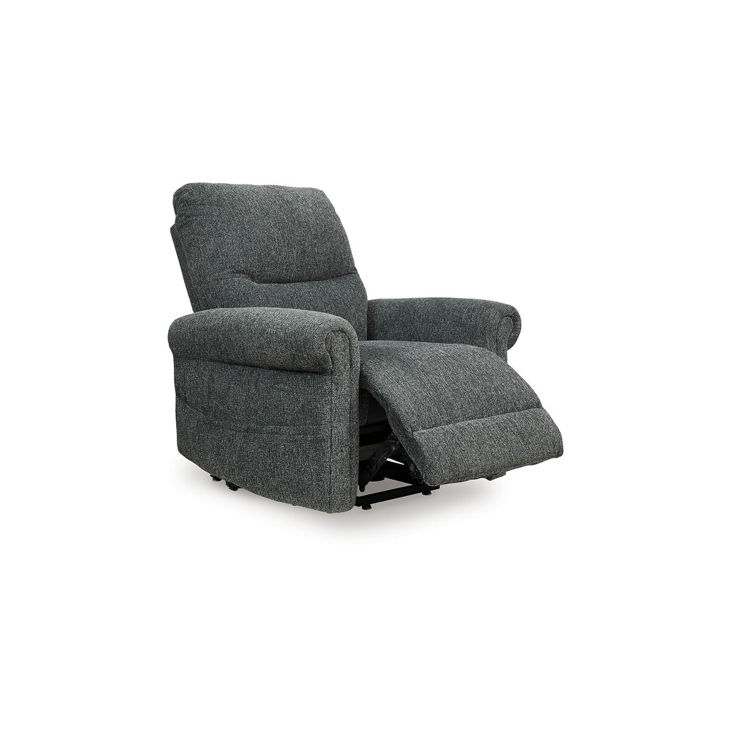 Fauteuil inclinable électrique Auro, chauffant et massant, 99 cm, polyester gris