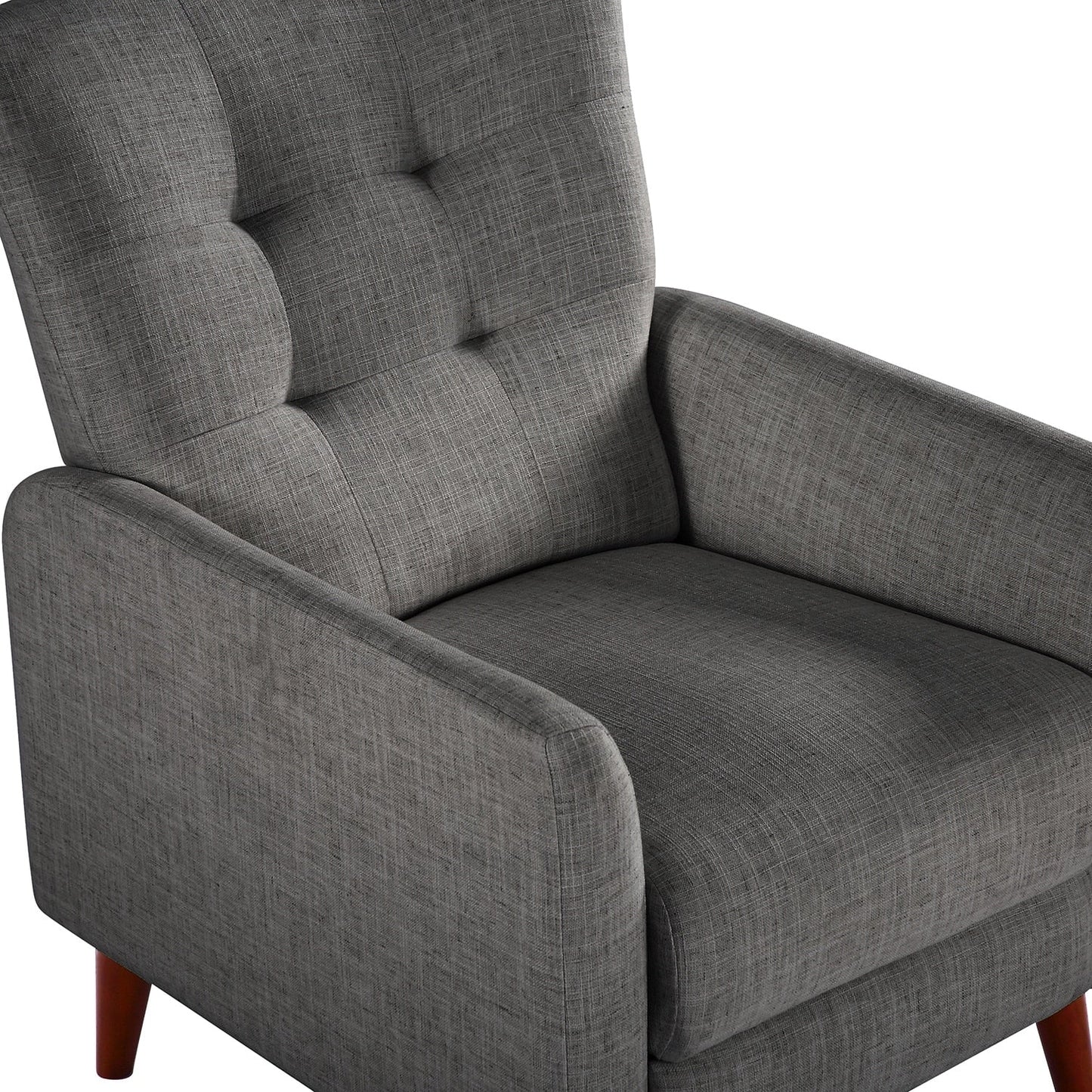 Fauteuil inclinable manuel confortable Aurora avec base en bois