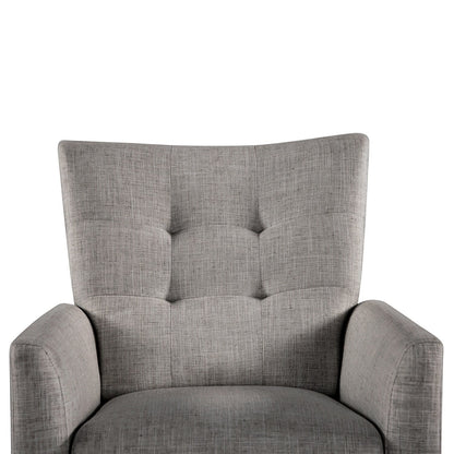 Fauteuil inclinable manuel confortable Aurora avec base en bois