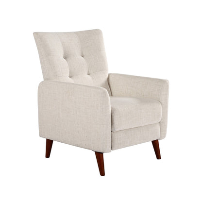 Fauteuil inclinable manuel confortable Aurora avec base en bois