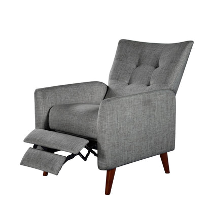 Fauteuil inclinable manuel confortable Aurora avec base en bois
