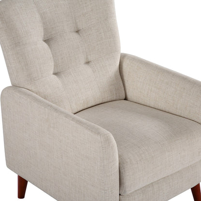 Fauteuil inclinable manuel confortable Aurora avec base en bois