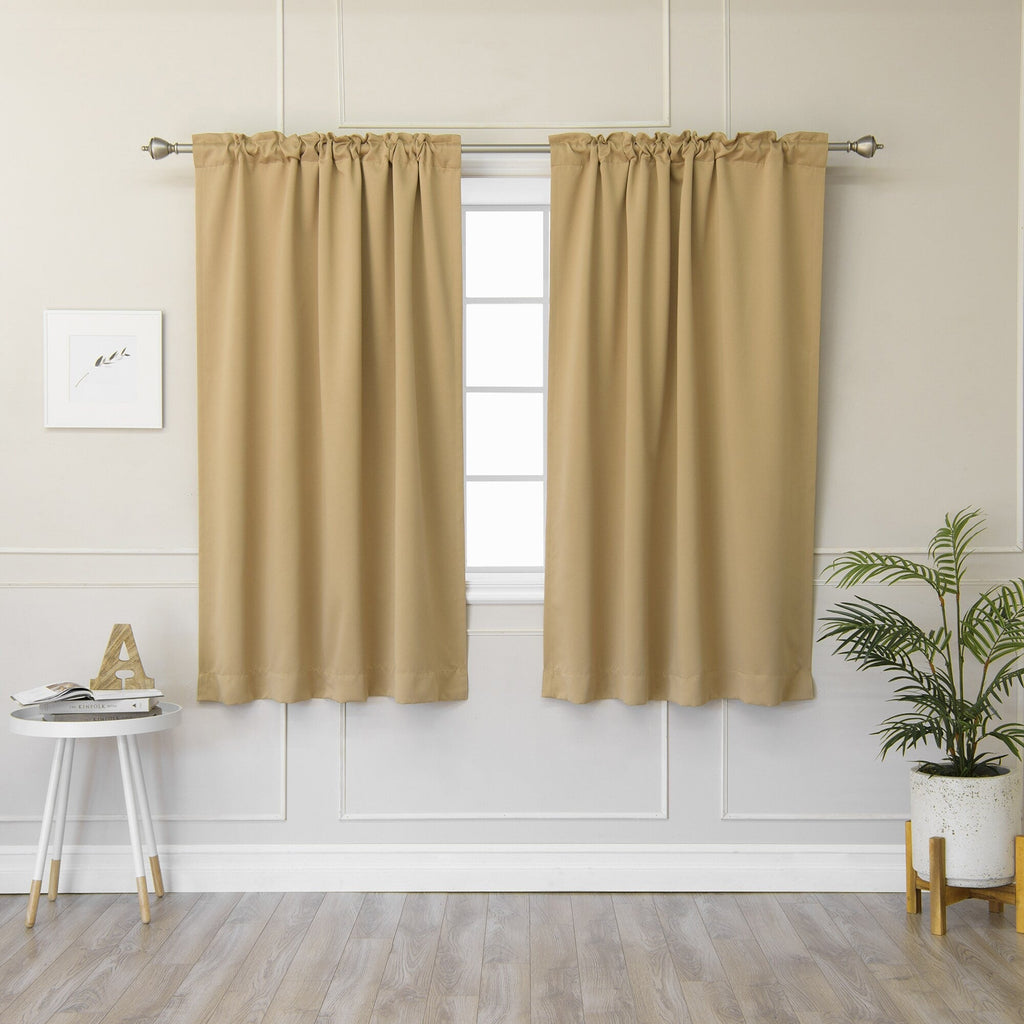 Paire de rideaux occultants isolants thermiques Aurora Home de 63 pouces