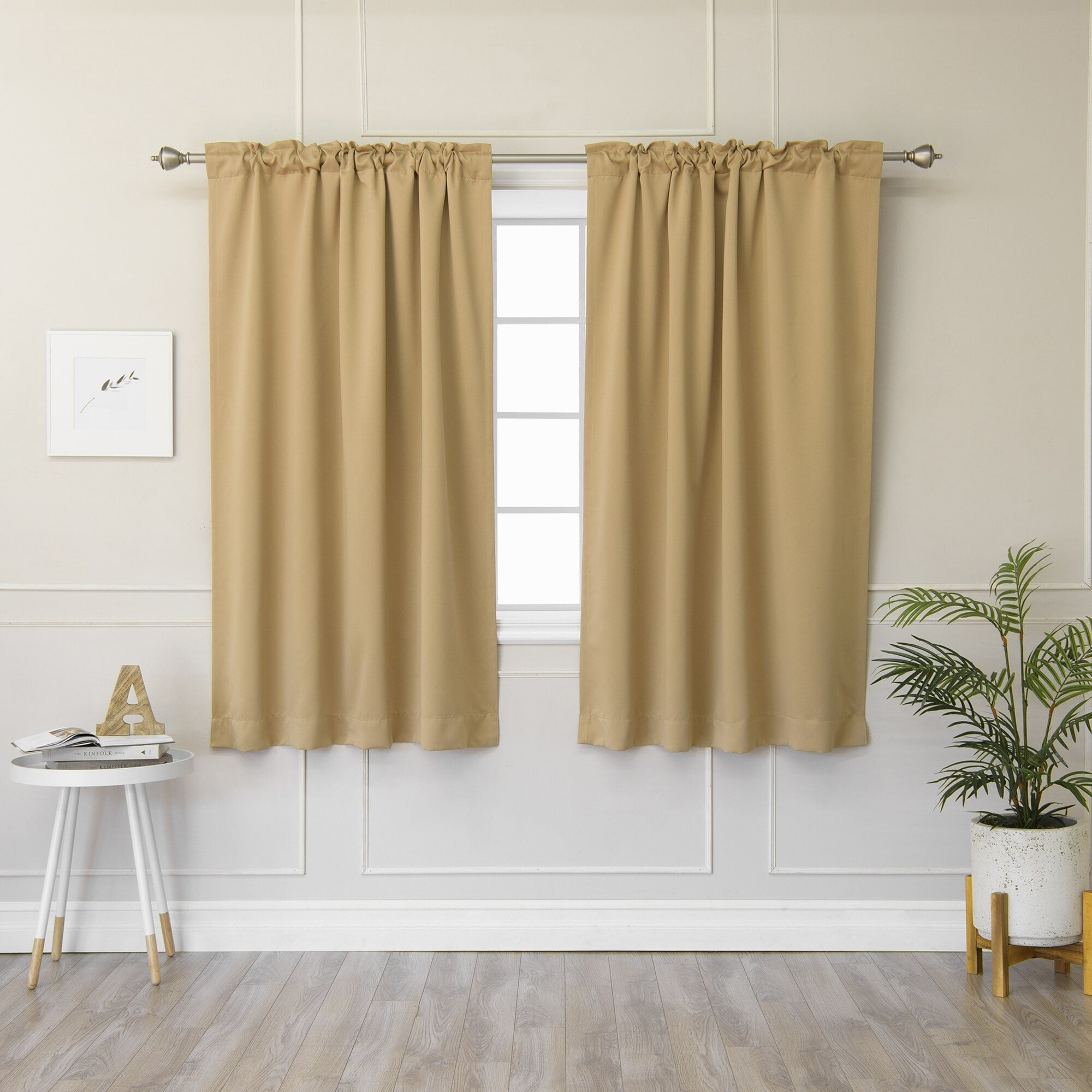 Paire de rideaux occultants isolants thermiques Aurora Home de 63 pouces