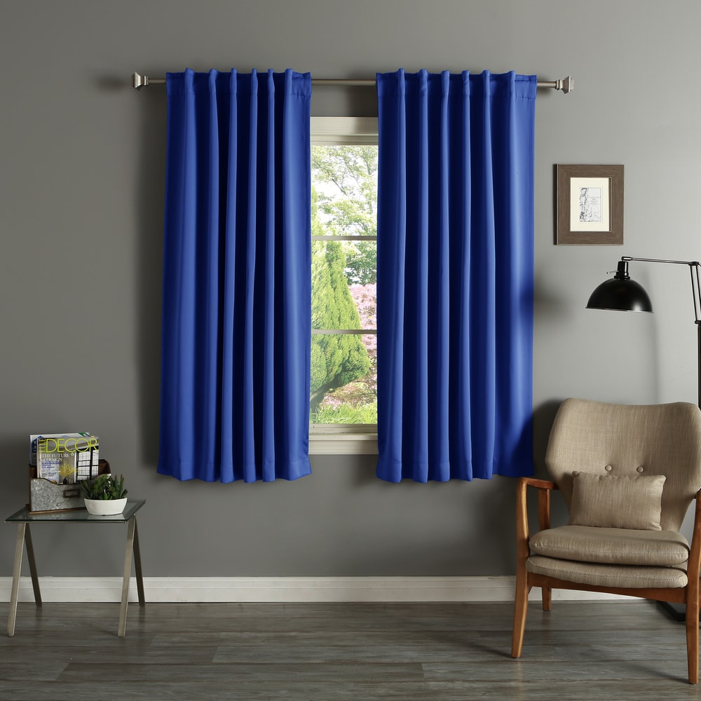Paire de rideaux occultants isolants thermiques Aurora Home de 63 pouces