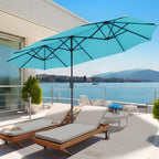 Autlaycil 13Ft Retangle Patio Umbrella Extra-Large Outdoor Umbrella No Base