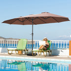 Autlaycil 13Ft Retangle Patio Umbrella Extra-Large Outdoor Umbrella No Base