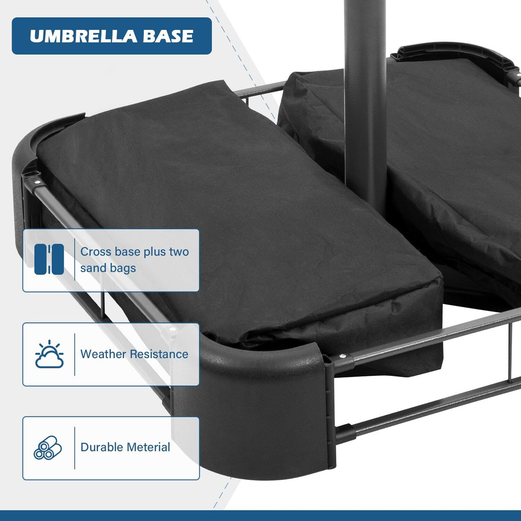 Autlaycil 13Ft Retangle Patio Umbrella Extra-Large Outdoor Umbrella No Base