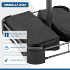 Autlaycil 13Ft Retangle Patio Umbrella Extra-Large Outdoor Umbrella No Base