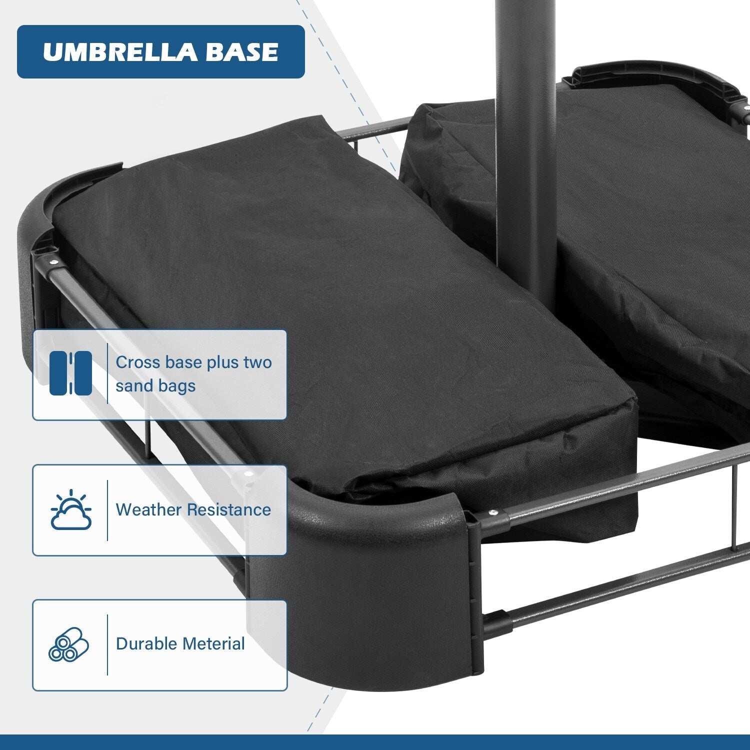Autlaycil 13Ft Retangle Patio Umbrella Extra-Large Outdoor Umbrella No Base