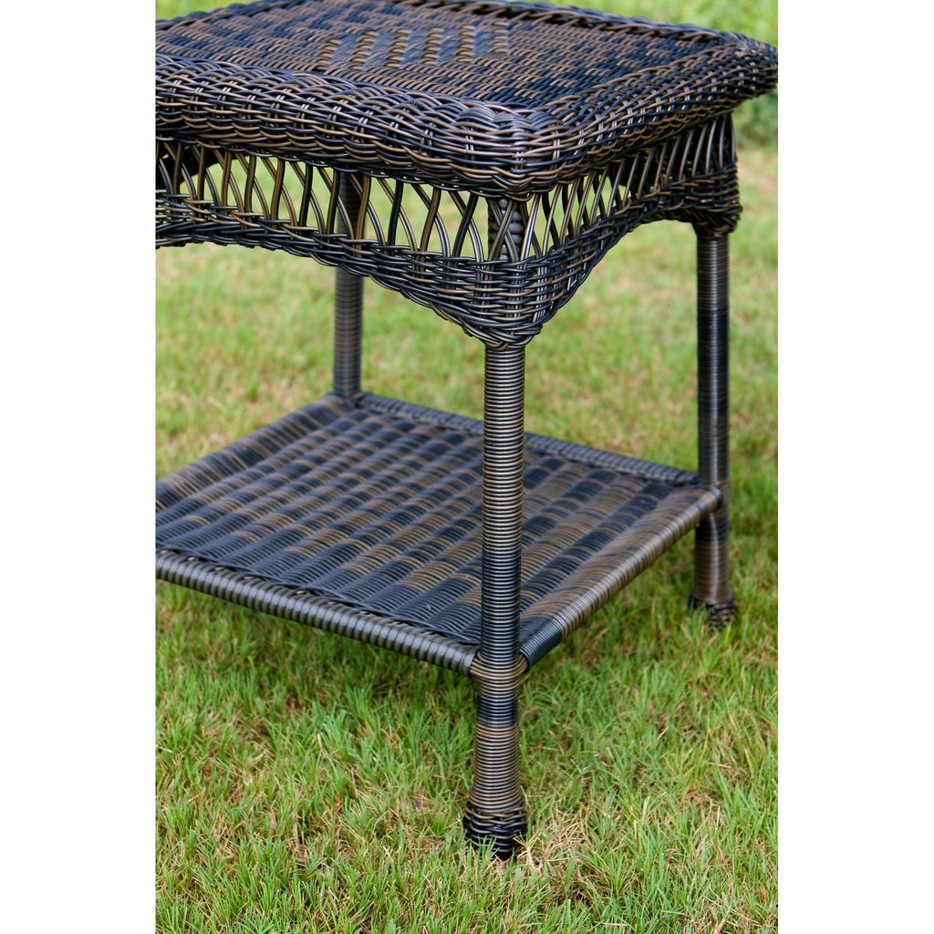 Ensemble de 2 chaises à bascule d'extérieur en osier Portside Dark Roast