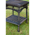 Ensemble de 2 chaises à bascule d'extérieur en osier Portside Dark Roast