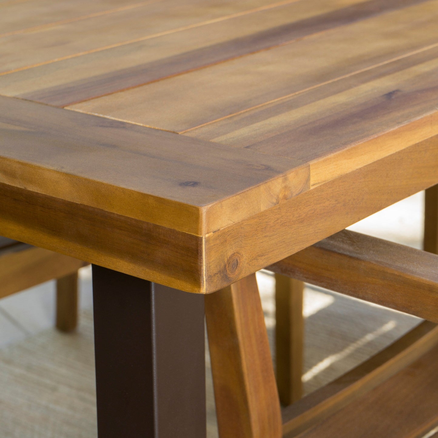 Ensemble de salle à manger d'extérieur 7 pièces en acacia Avon par Christopher Knight Home