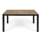 Ensemble de salle à manger d'extérieur Azalea en bois et résine, 7 pièces, par Christopher Knight Home