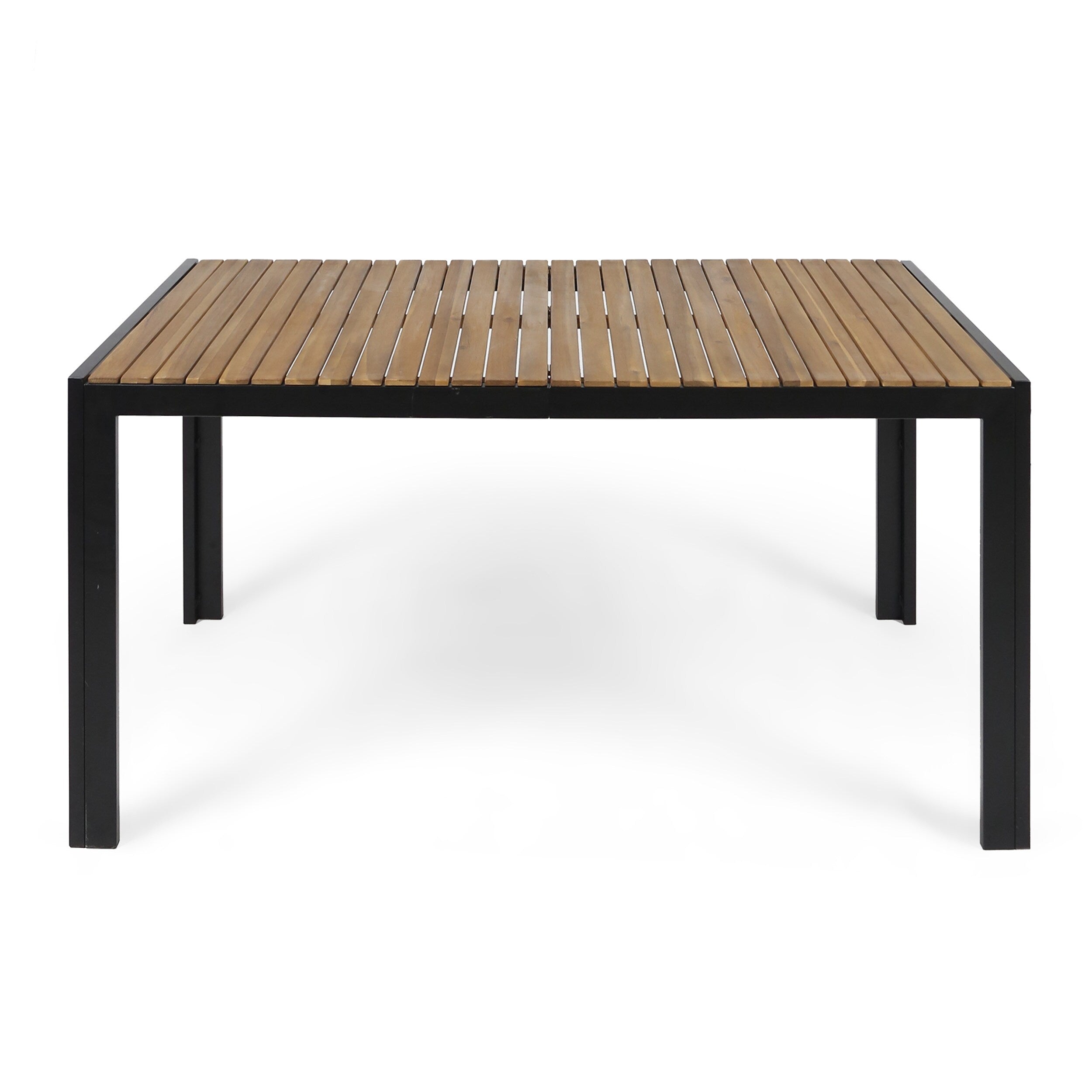 Ensemble de salle à manger d'extérieur Azalea en bois et résine, 7 pièces, par Christopher Knight Home