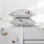 Parure de draps à poches profondes en satin de coton biologique Azores Home 300 fils