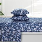 Parure de draps à poches profondes en satin de coton biologique Azores Home 300 fils