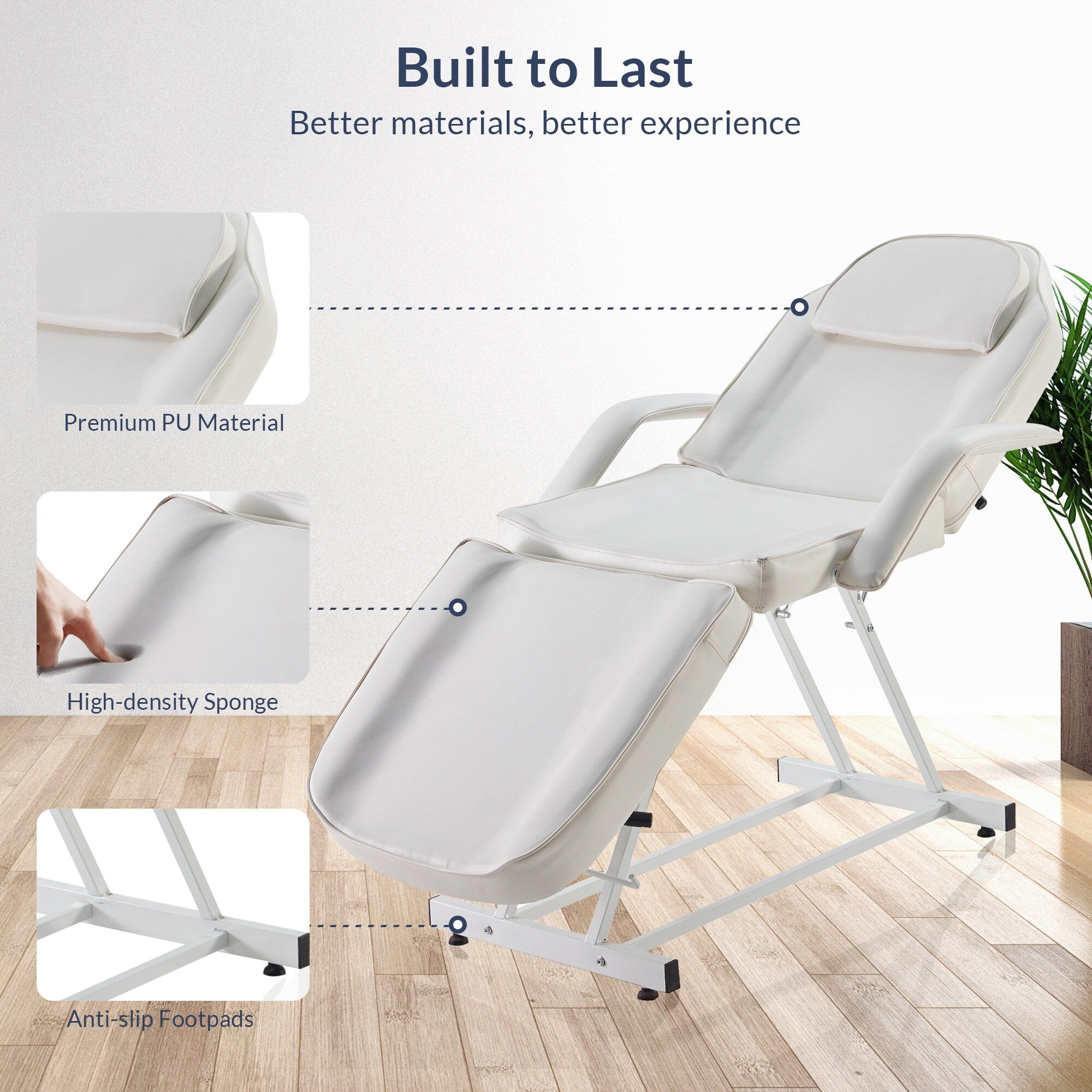 Chaise de table réglable BELLAVIE pour salon, lit, spa, tatouage