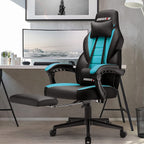 Chaise de jeu de style course BOSSIN, chaise de jeu grande et grande de 300 lb, chaise d'ordinateur à dossier haut
